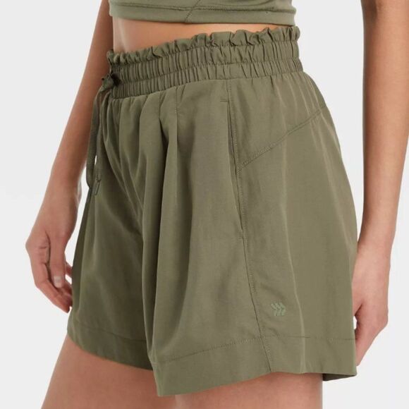 All in Motion High-Rise Shorts - Army Green - Picture 1 of 6